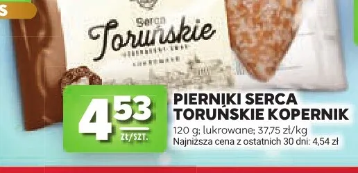 Pierniki Serca Toruńskie lukrowane Kopernik promocja w Stokrotka