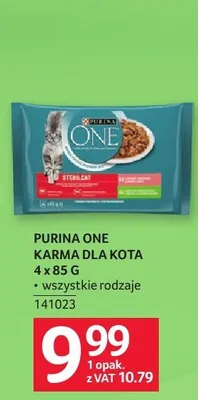 Karma dla kota Purina One 4x85 g promocja w Selgros