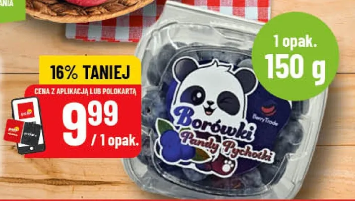 Borówki Pandy Pychotki promocja w POLOmarket