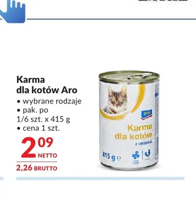 Karma dla kotów Aro promocja w Makro