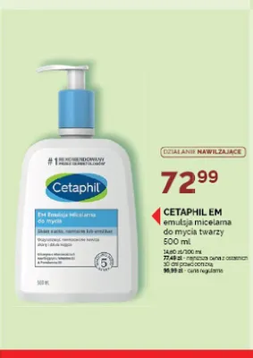 Emulsja micelarna do mycia twarzy Cetaphil EM promocja w Ziko Dermo