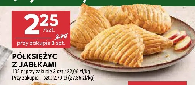Półksiężyc z jabłkami promocja w Stokrotka