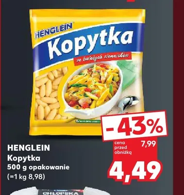 Kopytka Henglein promocja w Kaufland