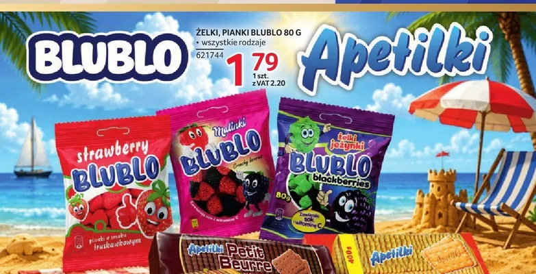 Pianki Blublo Strawberry o smaku truskawkowym promocja w Selgros