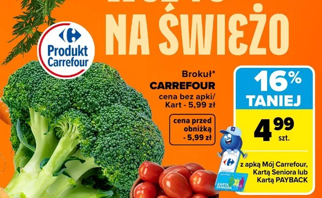 Brokuł Carrefour promocja w Carrefour