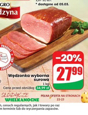 Wędzonka wyborna surowa promocja w Dino