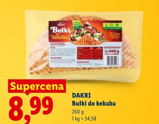 Bułki do kebaba DAKRI promocja w Lidl