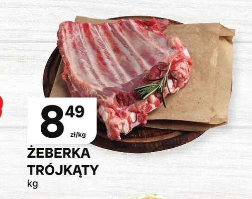 Żeberka trójkąty promocja w Chorten