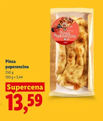 Pinsa peperoncino Tuscanya Bakery promocja w Lidl