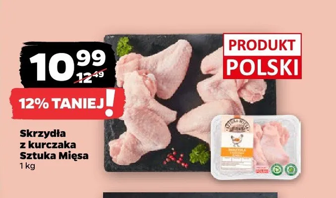 Skrzydła z kurczaka Sztuka Mięsa promocja w Netto