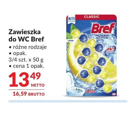 Zawieszka do WC Bref promocja w Makro