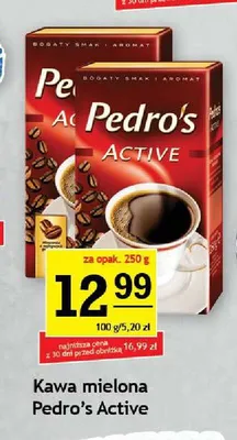 Kawa mielona Pedro's Active promocja w Gram Market