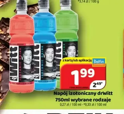 Napój izotoniczny DrWitt cactus promocja w Delfin