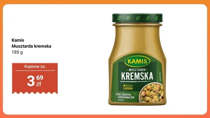 Musztarda kremska Kamis promocja w Biedronka
