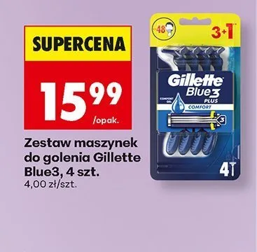 Maszynki do golenia Gillette Blue3 Plus Comfort promocja w Biedronka