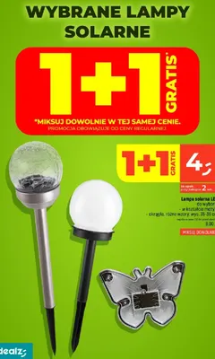 Lampy solarne promocja w Dealz