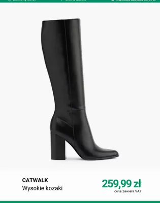 Wysokie kozaki Catwalk promocja w Deichmann