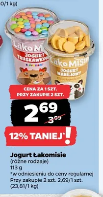 Jogurt Łakomisie waniliowy promocja w Netto