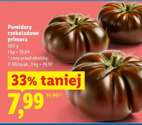 Pomidory czekoladowe primora promocja w Lidl