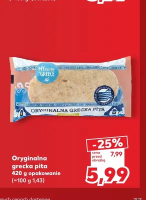 Oryginalna grecka pita My Taste Greece promocja w Kaufland