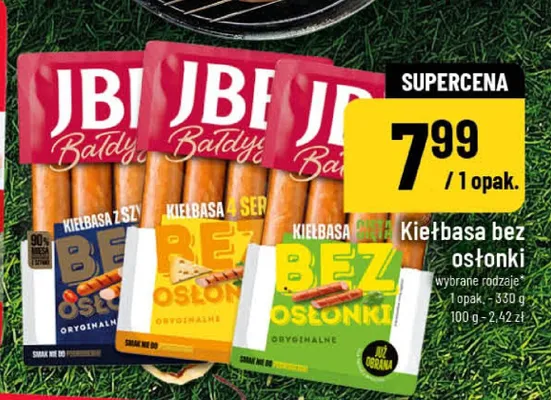 Kiełbasa z szynką bez osłonki JBB Bałdyga promocja w POLOmarket