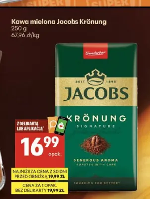 Kawa mielona Jacobs Krönung promocja w Delikatesy Centrum