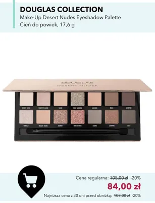 Cień do powiek Douglas Collection Make-Up Desert Nudes Eyeshadow Palette promocja w Douglas