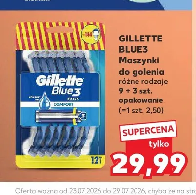 Maszynki do golenia Gillette Blue3 Comfort promocja w Kaufland