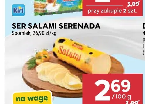 Ser salami Serenada promocja w Stokrotka