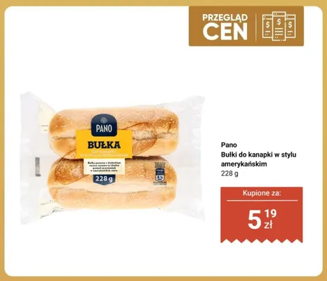 Bułki do kanapki w stylu amerykańskim Pano promocja w Biedronka