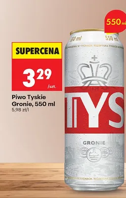 Piwo Tyskie Gronie promocja w Biedronka