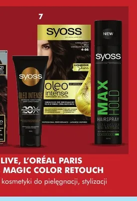 Kosmetyki do pielęgnacji stylizacji oraz koloryzacji włosów Syoss promocja w Super-Pharm
