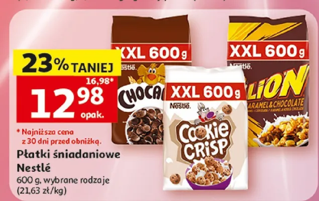 Płatki śniadaniowe Nesquik promocja w Auchan
