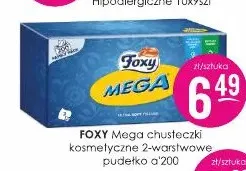 Chusteczki kosmetyczne 2-warstwowe Foxy Mega promocja w Drogerie Jasmin