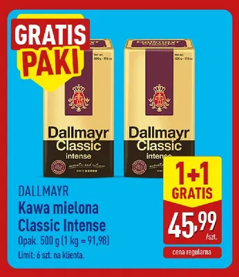 Kawa mielona Classic Intense Dallmayr promocja w Aldi