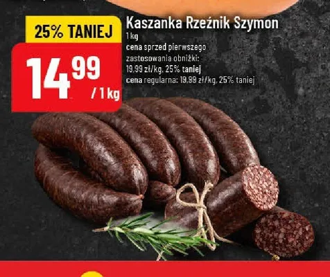 Kaszanka Rzeźnik Szymon promocja w POLOmarket