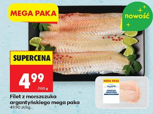 Filet z morszczuka argentyńskiego mega paka Biedronka promocja w Biedronka