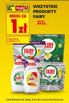Produkty Fairy promocja w Biedronka