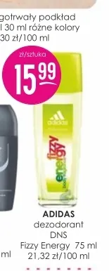 Dezodorant DNS Fizzy Energy Adidas promocja w Drogerie Jasmin
