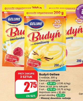 Budyń śmietankowy promocja w Dino