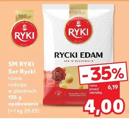 Ser Rycki różne rodzaje w plastrach promocja w Kaufland