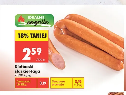 Kiełbaski śląskie promocja w Biedronka