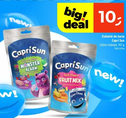 Cukierki do żucia Capri Sun Fruit Mix promocja w Dealz