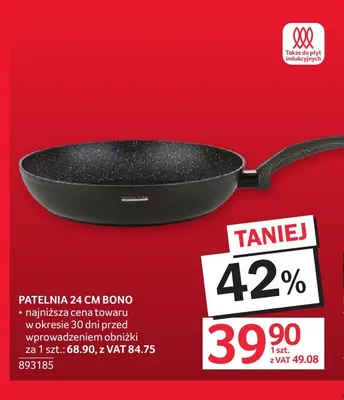Patelnia 24 cm Bono promocja w Selgros