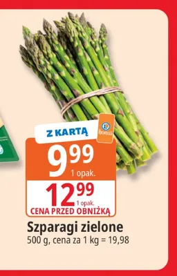 Szparagi zielone promocja w Leclerc