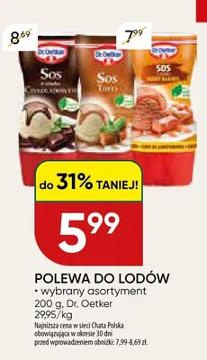 Polewa do lodów promocja w Chata Polska