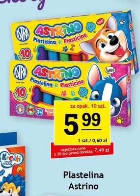 Plastelina Astrino 10-pak promocja w Gram Market