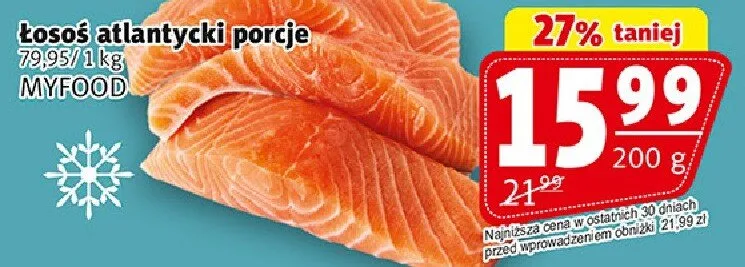 Łosoś atlantycki porcje promocja w Prim Market