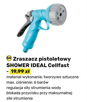 Zraszacz pistoletowy SHOWER IDEAL Cellfast promocja w Bricomarche