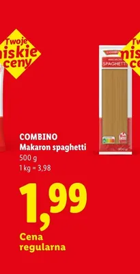 Makaron spaghetti Combino promocja w Lidl